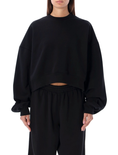 Wardrobe.nyc X Hailey Bieber Oversize Track Sweatshirt In Black