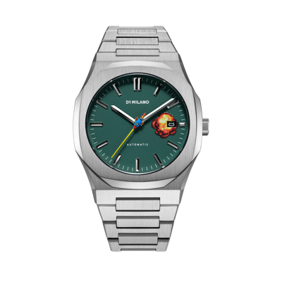 D1 Milano Watch Automatic Bracelet 41.5mm In Green/silver