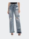 AVEC LES FILLES AVEC LES FILLES STARGAZER WIDE LEG DISTRESSED JEANS