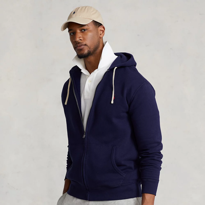 Polo Ralph Lauren The Rl Fleece Full-zip Hoodie In Cruise Navy