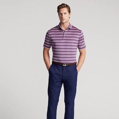 Rlx Golf Tailored Fit Featherweight Twill Pant In Refined Navy