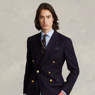 Ralph Lauren The Iconic Doeskin Blazer In Navy