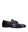 Doucal's Mens Max Flexi Leather Loafers Navy In Black