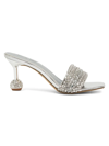 Ninety Union Sassy Crystal Slide Sandal In Silver