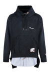 MIHARAYASUHIRO MAISON MIHARA YASUHIRO PANELLED DRAWSTRING HOODIE