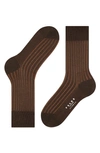 Falke Shadow Cotton Socks In Brown