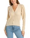 DESIGN HISTORY PUFF SLEEVE CASHMERE SWEATER