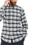 Barbour Stonewell Tailored Fit Plaid Cotton Button-down Shirt In Grey Marl