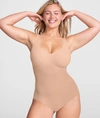 Honeylove Liftwear Tank Bodysuit In Sand