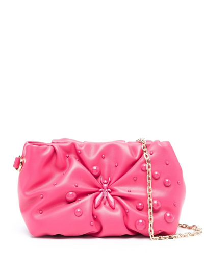 Patrizia Pepe Fly Pillow Clutch In Rosa