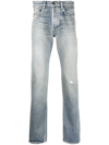 SAINT LAURENT MID-RISE STRAIGHT JEANS