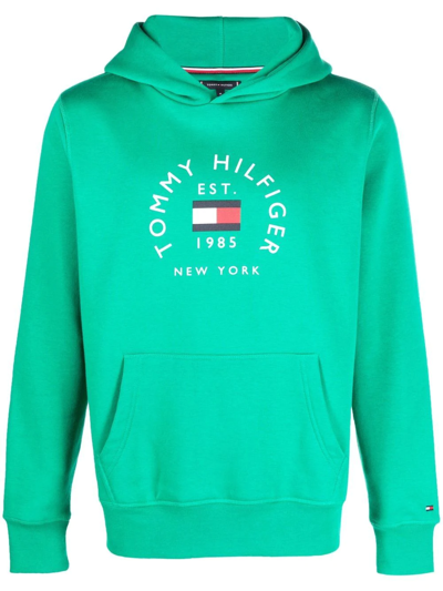 Tommy Hilfiger Chest-flap Pocket Detail Cardigan In Green