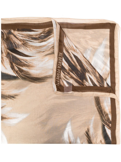 Alberta Ferretti Andromeda Modal Scarf In Nude