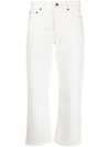 The Row Christie High-rise Straight-leg Jeans In White
