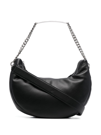 Karl Lagerfeld K/id Leather Shoulder Bag In Black