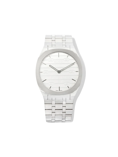 Gucci 25h Ultra-thin 38mm In Silber