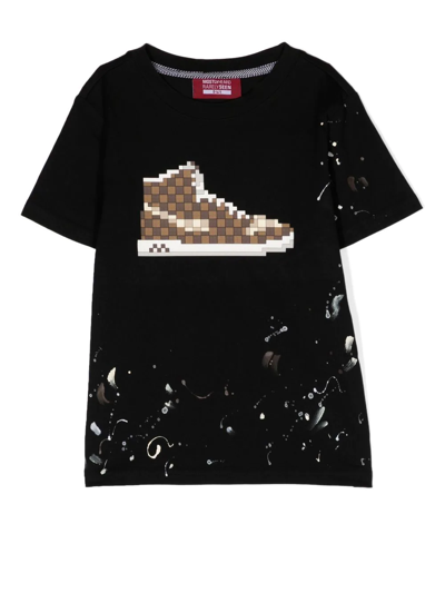 Mostly Heard Rarely Seen 8-bit Mini Checker Louis T-shirt In Schwarz