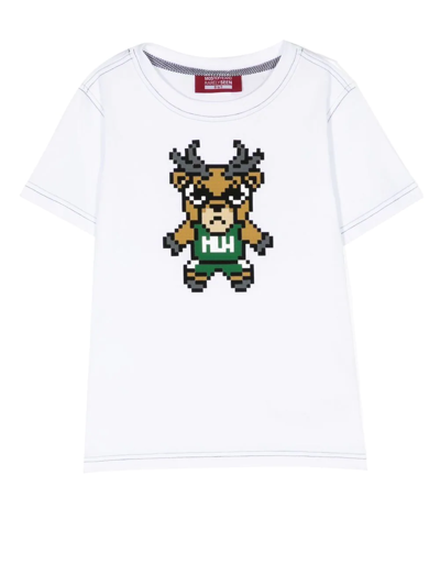Mostly Heard Rarely Seen 8-bit Graphic-print Short-sleeve T-shirt In Weiss