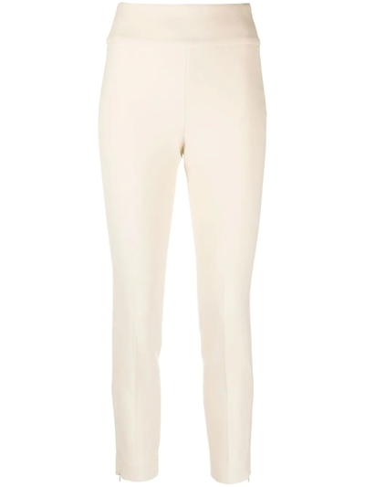 Peserico Cropped Tailored Trousers In Neutrals