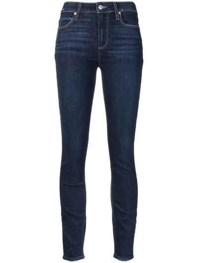 Paige Verdugo Transcend Mid-rise Ultra-skinny Extra-long Leggy Jeans In Reed