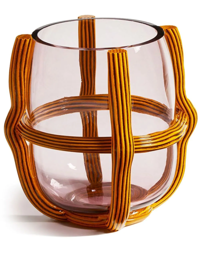 Cassina Sestiere Murano Glass Vase (26cm) In Yellow