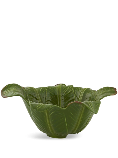 Bordallo Pinheiro 'banana Madeira' Salad Bowl In Green