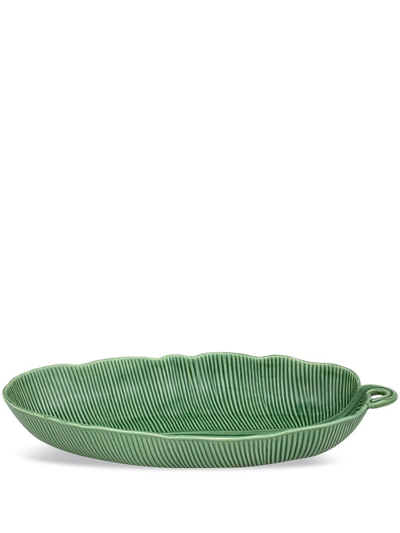 Bordallo Pinheiro 'folhas' Salad Bowl In Green