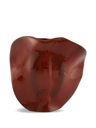 Bordallo Pinheiro 'amazónia' Glazed Vase In Brown