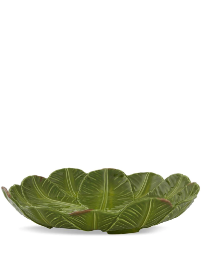 Bordallo Pinheiro 'banana Madeira' Centrepiece Plate In Green