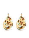 Colville Odyssey Abstract-drop Earring In Gold