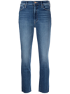 MOTHER DAZZLER MID-RISE CROPPED JEANS