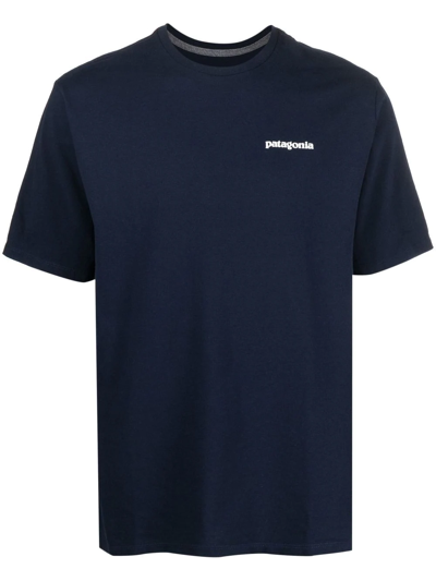 Patagonia P-6 Logo Responsibili-tee® T-shirt In Blue