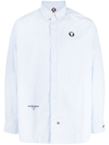 AAPE BY A BATHING APE LOGO-PATCH DETAIL SHIRT
