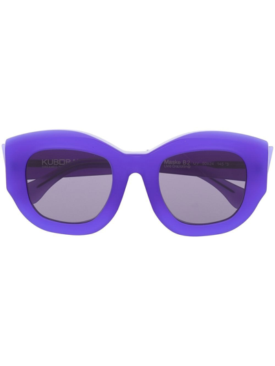 Kuboraum Oversized-frame Sunglasses In Violett