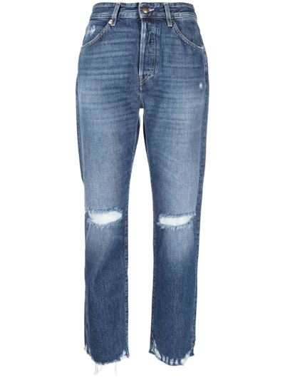 Washington Dee Cee Ranch Distressed Loose-fit Jeans In Blue