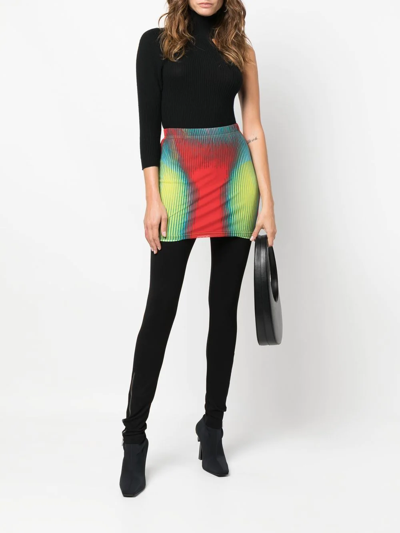 Y/project Y Project Trompe L'oeil Jean Paul Gaultier Mini Skirt In Multi-colored