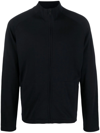 Zegna Zipped Wool Jumper In Blau
