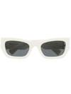 MIU MIU LOGO-PLAQUE RECTANGULAR SUNGLASSES