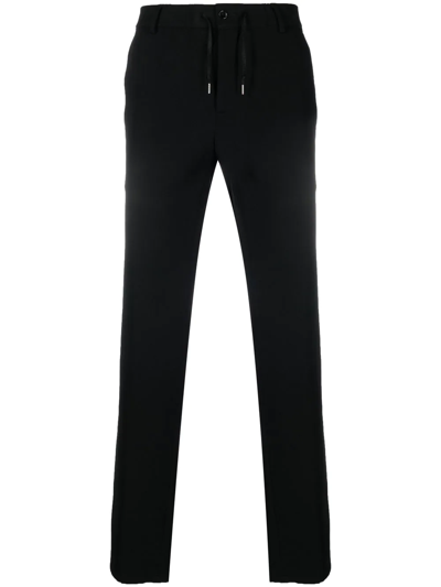 Daniele Alessandrini Drawstring-waist Tailored Trousers In Schwarz