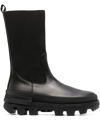 Moncler Neue Chelsea High Ankle Boots In Schwarz