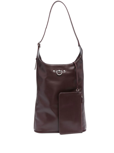 Durazzi Milano D-ring Leather Tote Bag In Violett