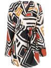 Dsquared2 Geometric Mini Wrap Dress In Weiss