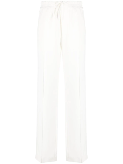 Tom Ford Straight-leg Track Trousers In Weiss