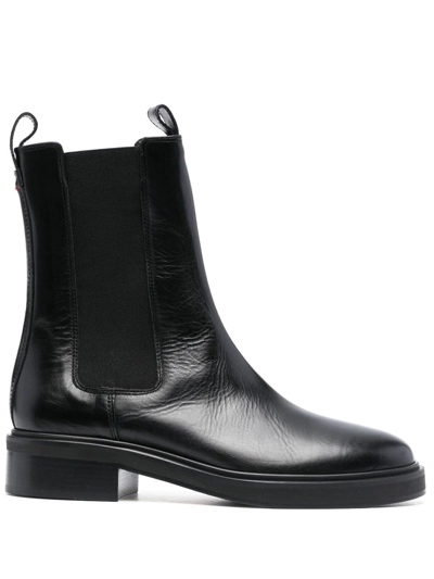 Aeyde Jack Leather Chelsea Boots In Black