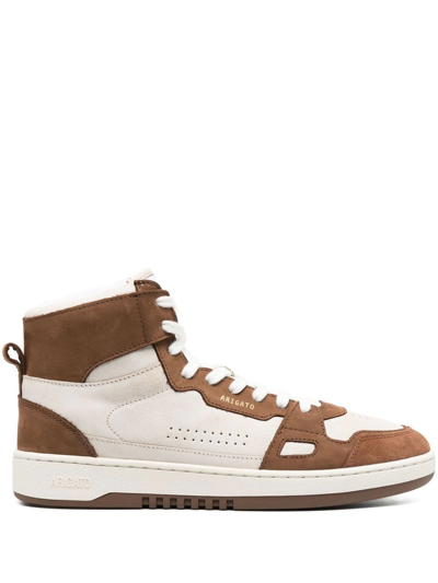 Axel Arigato Dice High-top Sneakers In Beige/brown