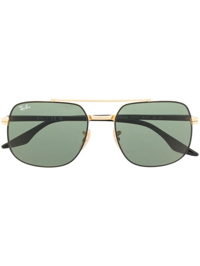 Ray Ban Aviator-frame Sunglasses In Schwarz