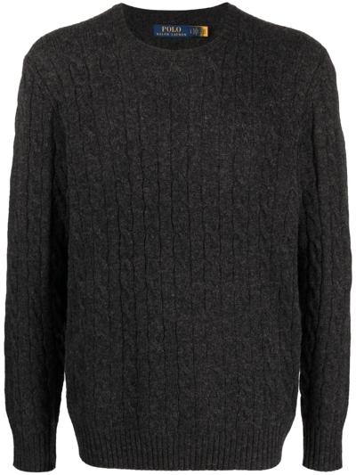 Polo Ralph Lauren Cable-knit Cashmere Jumper In Grey