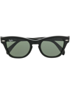 Ray Ban Rectangle-frame Sunglasses In Schwarz