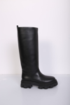 Gia Borghini X Pernille Teisbaek Tubular Combat Boot In Black
