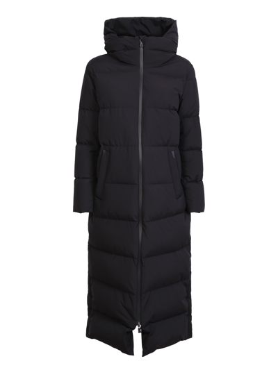 Herno Laminar Feather Down Padded Coat In Black
